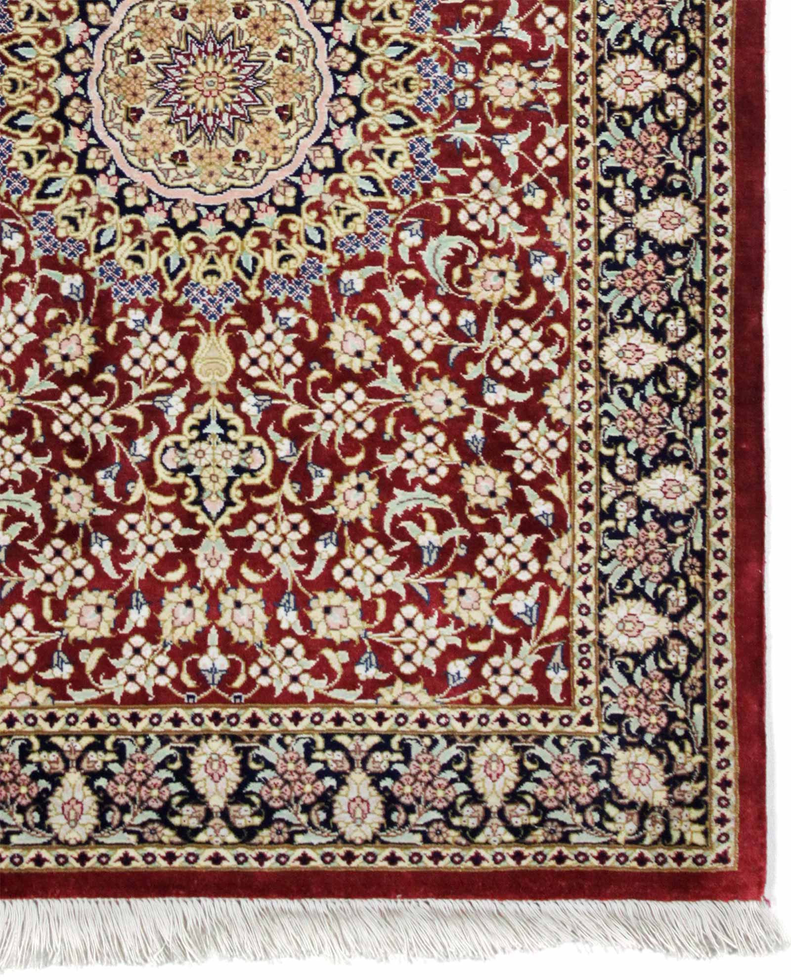 boog Wolf in schaapskleren Afbreken Perzisch tapijt Ghoum zijde 14833 | Iranian Carpet